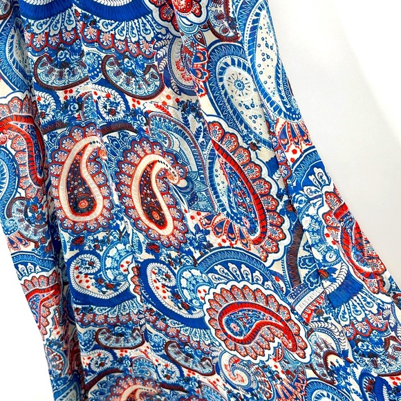 Xhilaration Paisley festival spring maxi elastic waist Dress size XS - Picture 8 of 9